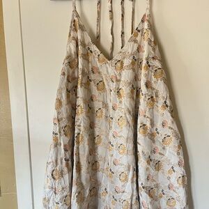 Free People Multicolor Floral Strappy romper